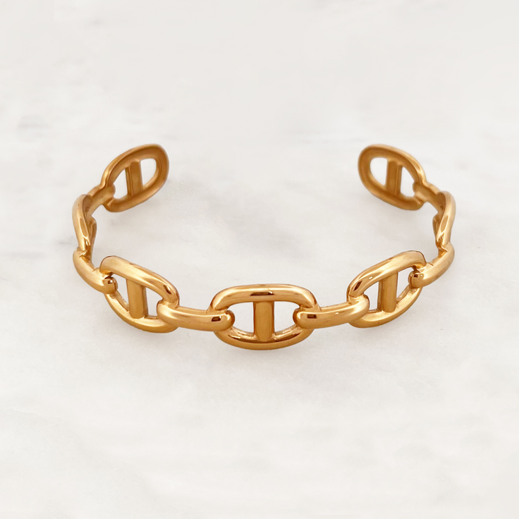 Big Oval Chain Bangle