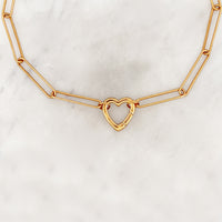 Choker Big Oval Heart