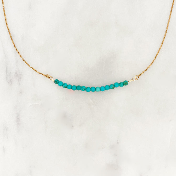 Choker Turquoise Beads Wire
