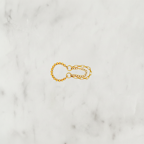 Dots Ear Cuff Chain