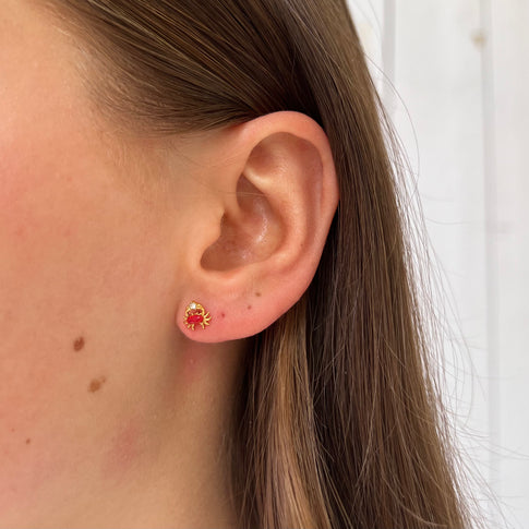 Ohrstecker Rote Krabbe