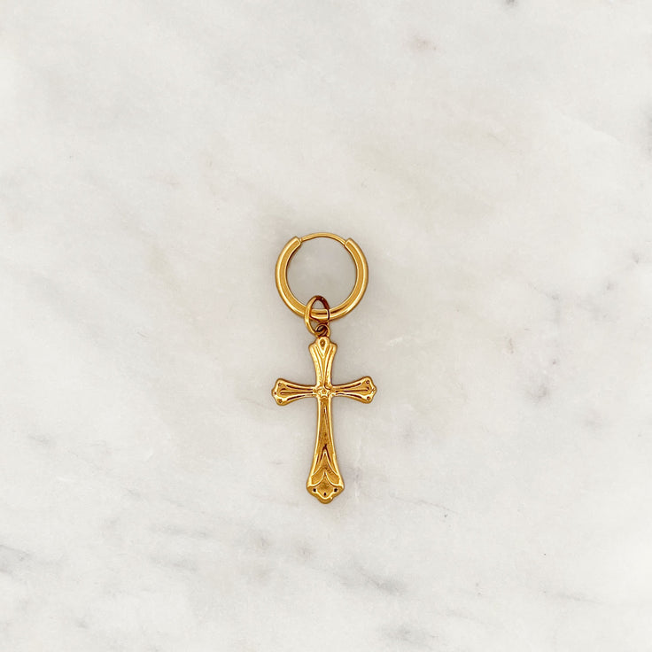 Earring Big Cross