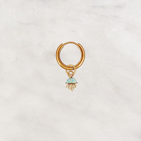 Earring Blue Jellyfish