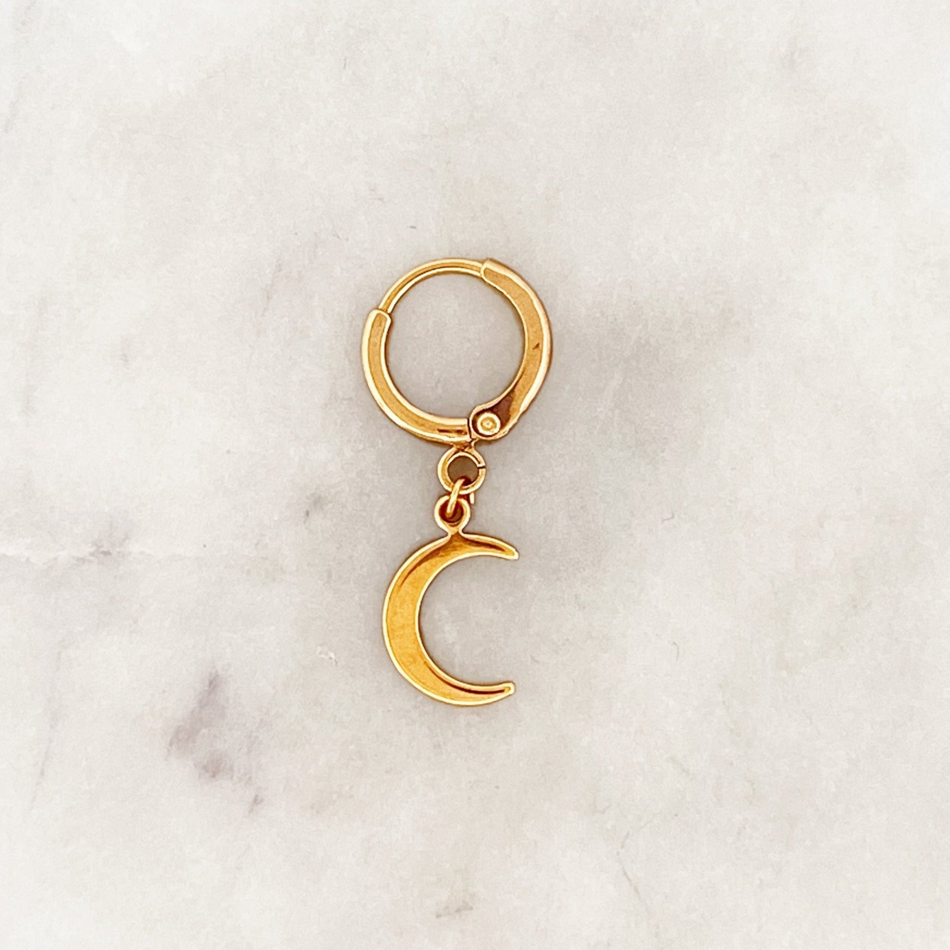 Discover more than 281 gold half moon hoop earrings best