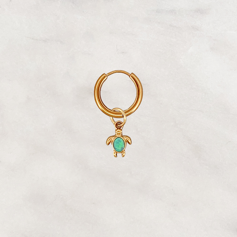 Ohrring Grüne Schildkröte