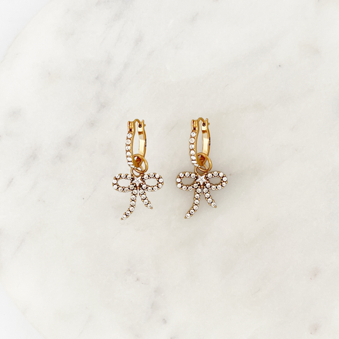 Earring set shiny bows