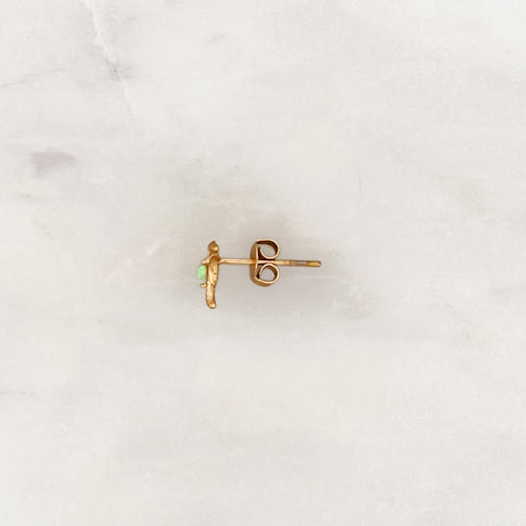 Earstud Light Green Palm