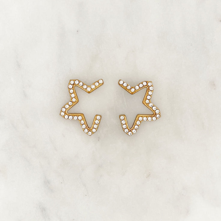 Earstud Shiny Star Set