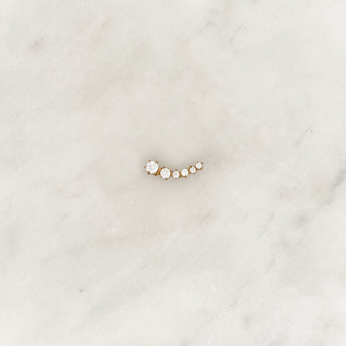 Earstud Strass Stars Right