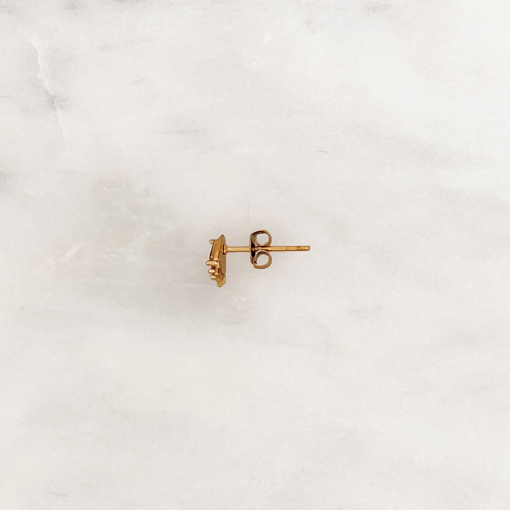 Earstud White Opal Moonfish