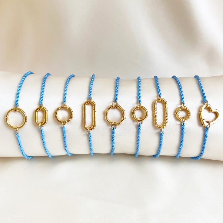 Base Blue Cotton Bracelet