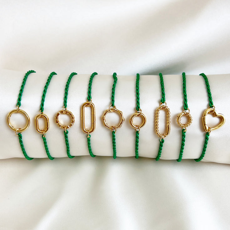Base Green Cotton Bracelet