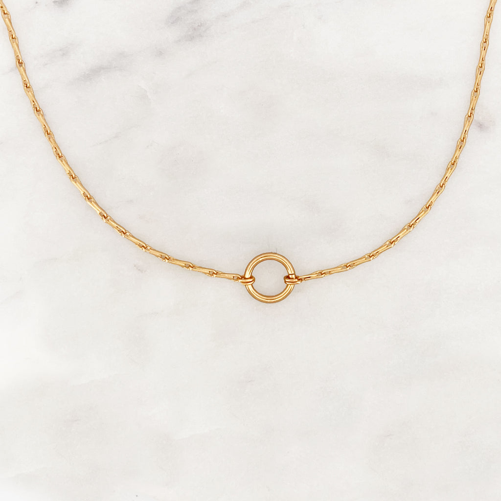 Fine Chain Necklace Love Initial