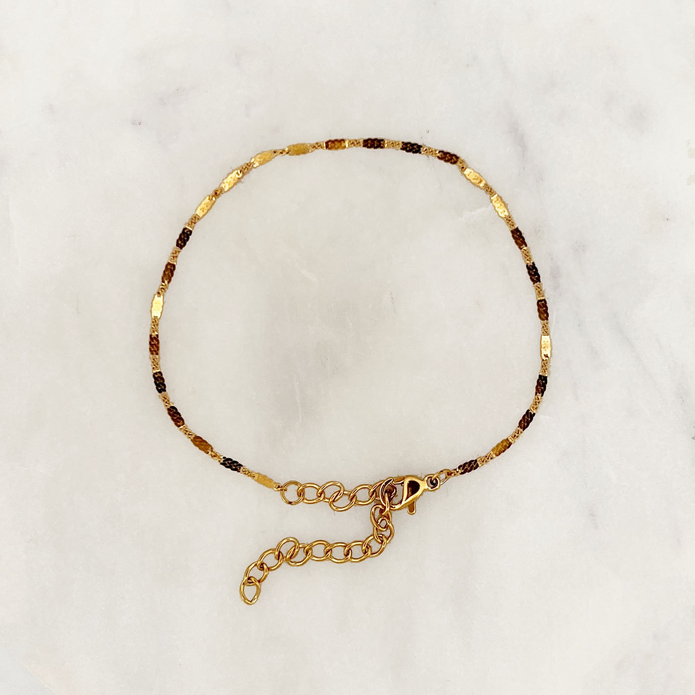 Fine twisted bracelet