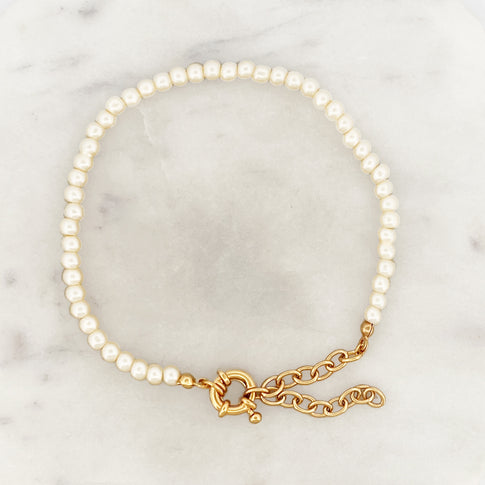 Glass Pearls Bracelet
