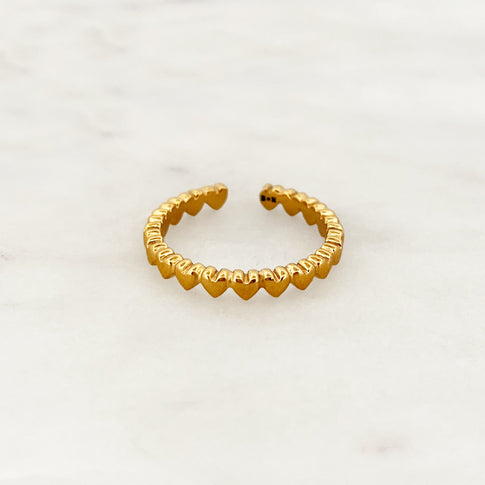 Hearts Stack Ring