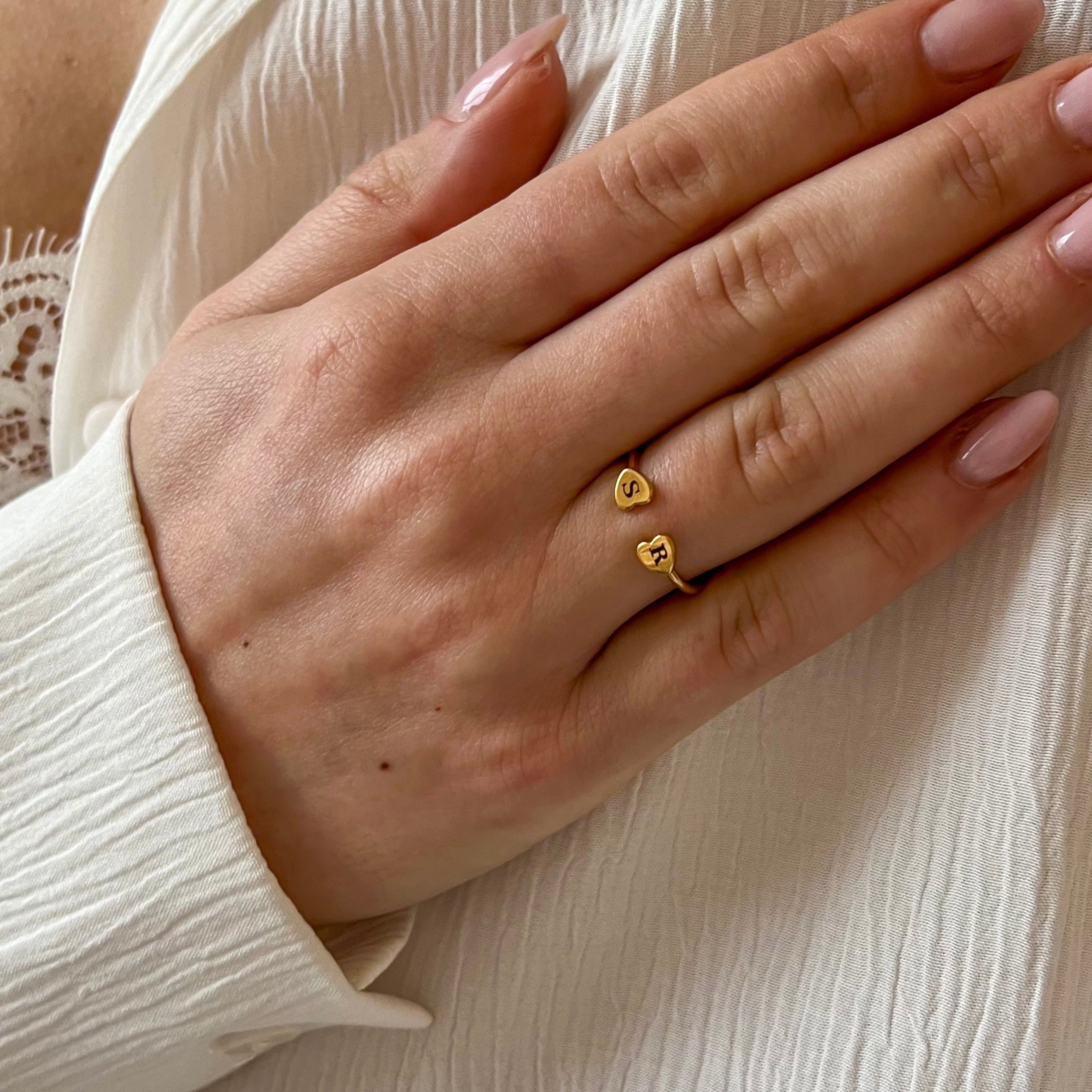 Handwritten Message Ring | Personalized Engraved Band Ring