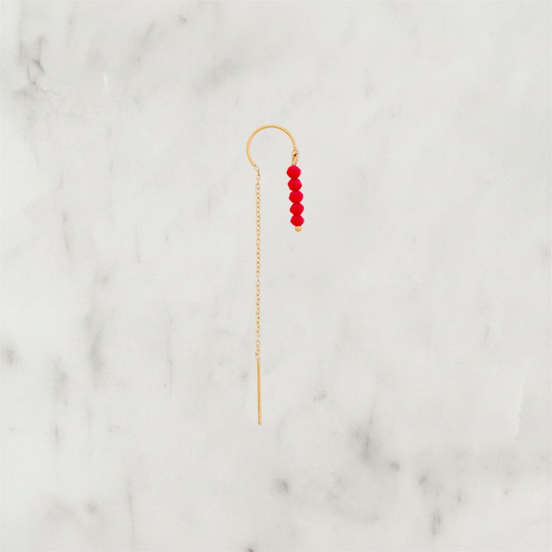 Long Chain Red Beads