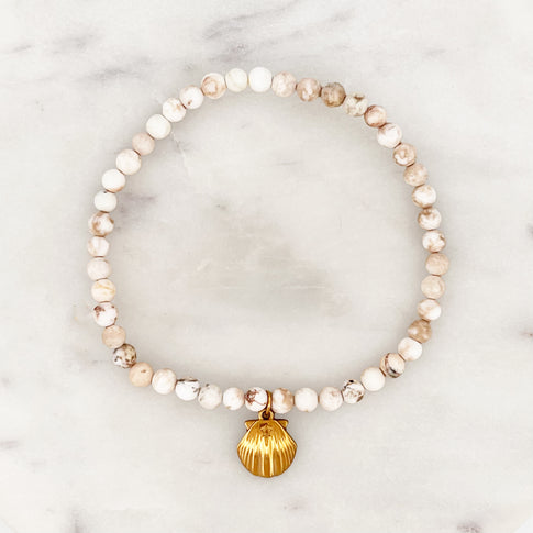 Magnesite Bracelet Scallop