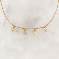 Name Necklace Initials