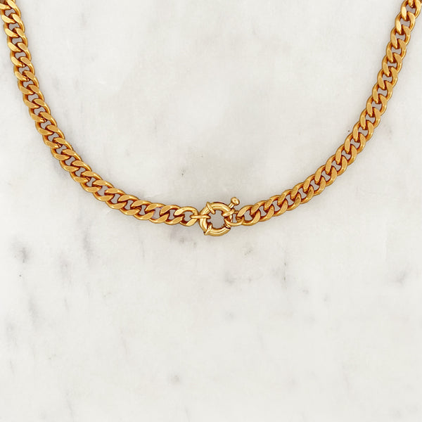 Necklace Flat Curb Chain – ByNouck Jewelry