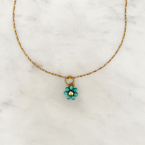 Necklace Flower Ocean Beads