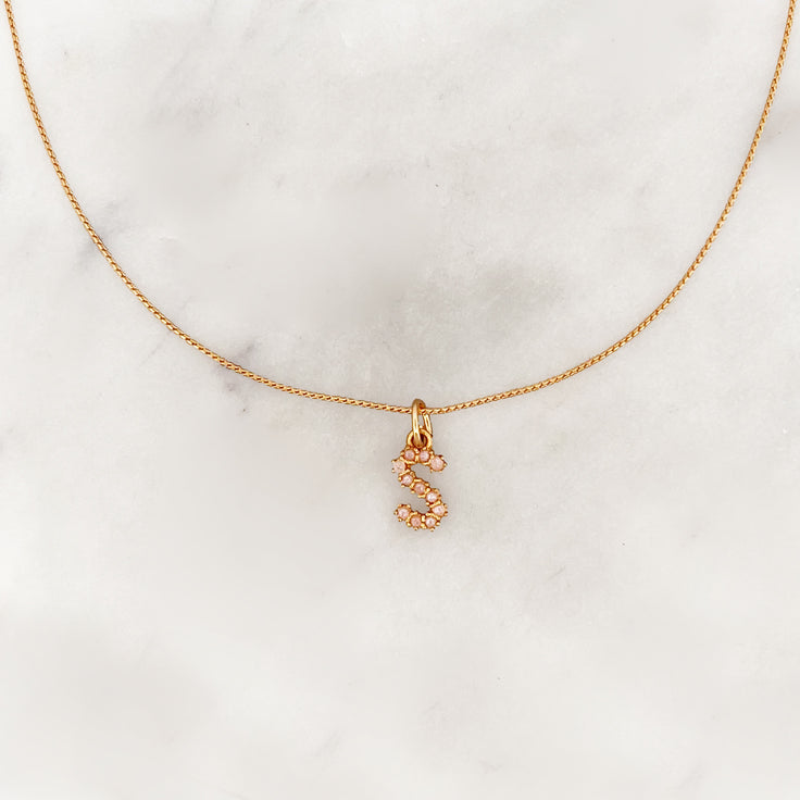 Necklace Pearl Initial