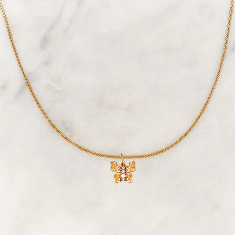 Necklace Shiny Butterfly