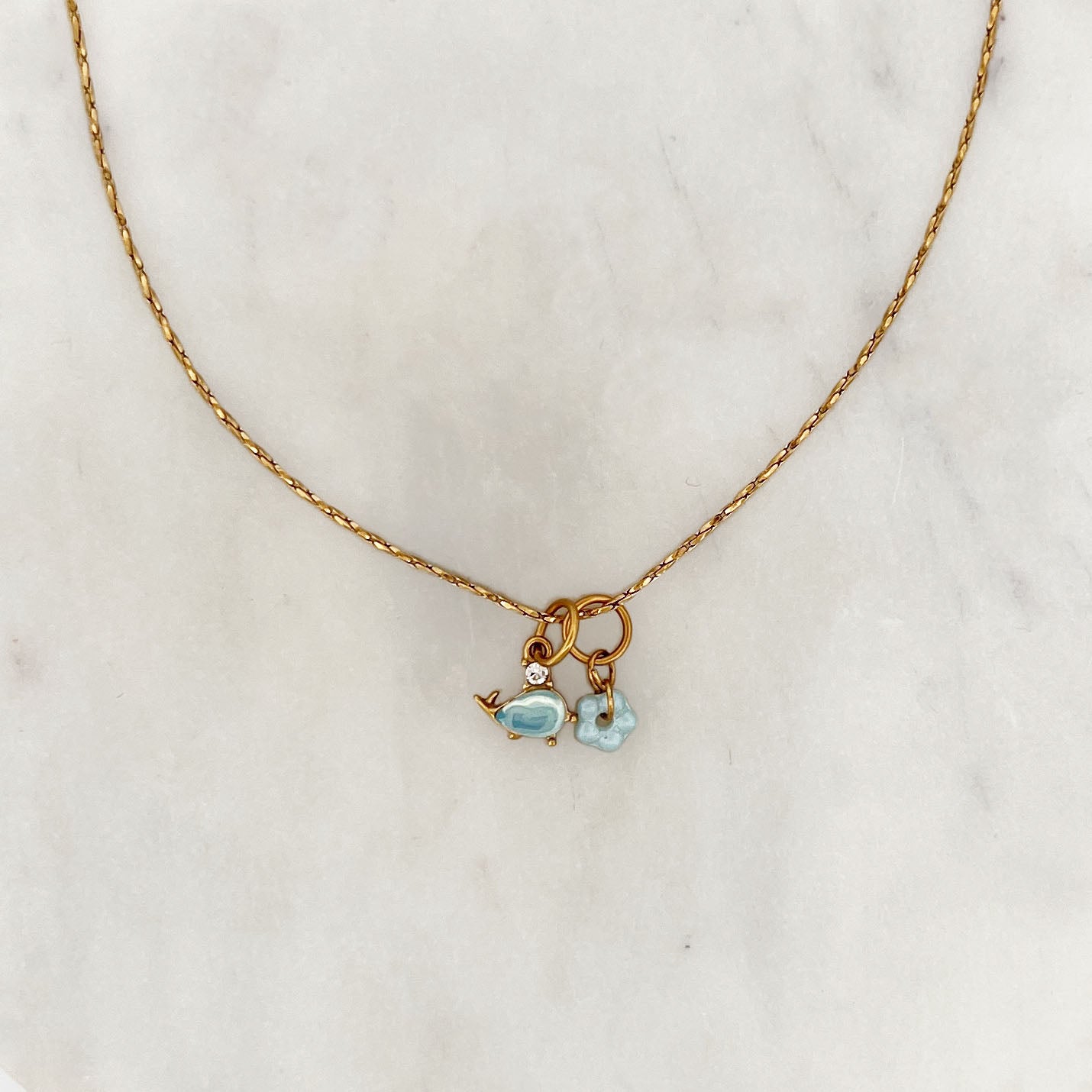 Necklace Whale Flower