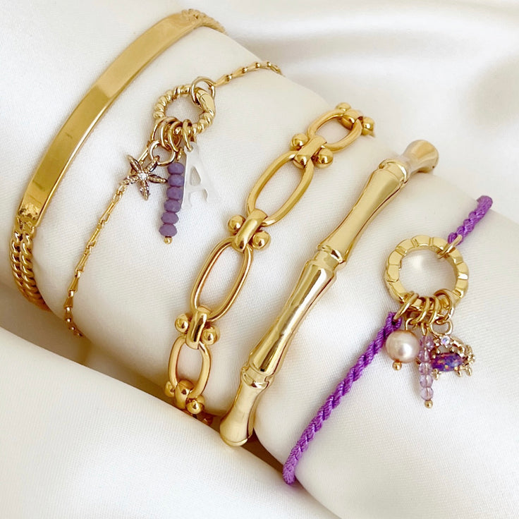 Base Lilac Cotton Bracelet