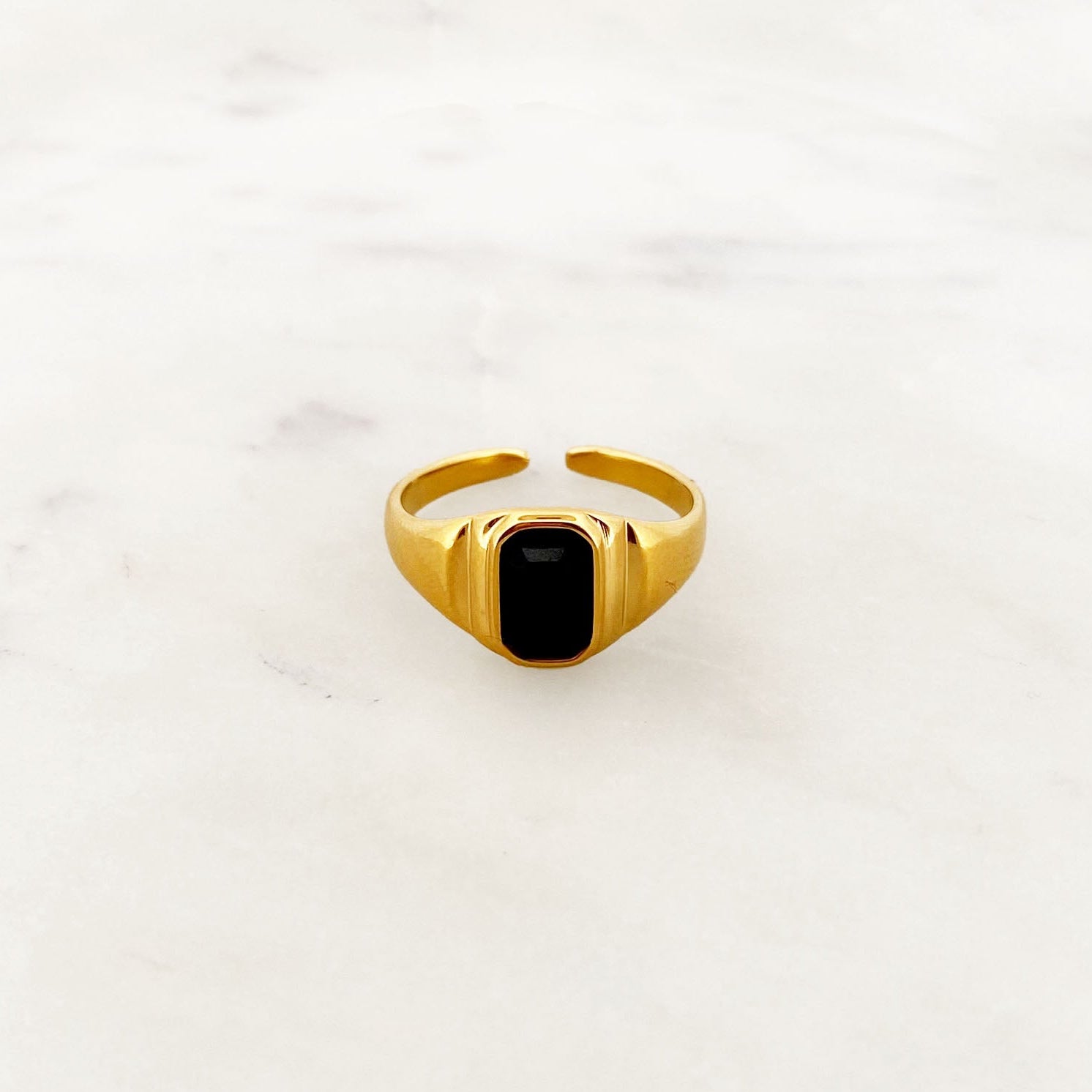 Ring Black Agate
