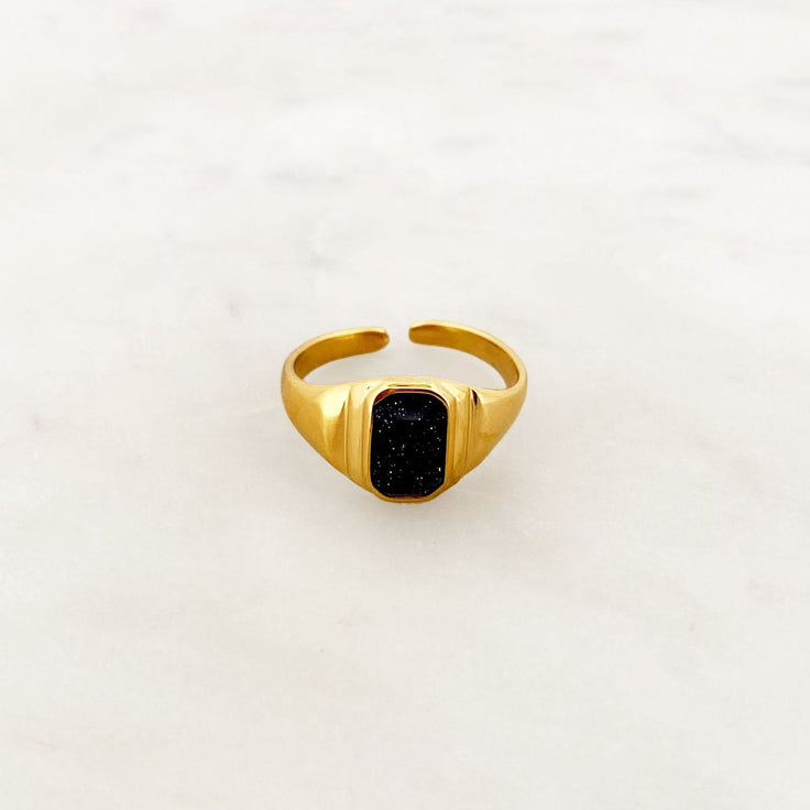 Ring Pendant Blue Sandstone