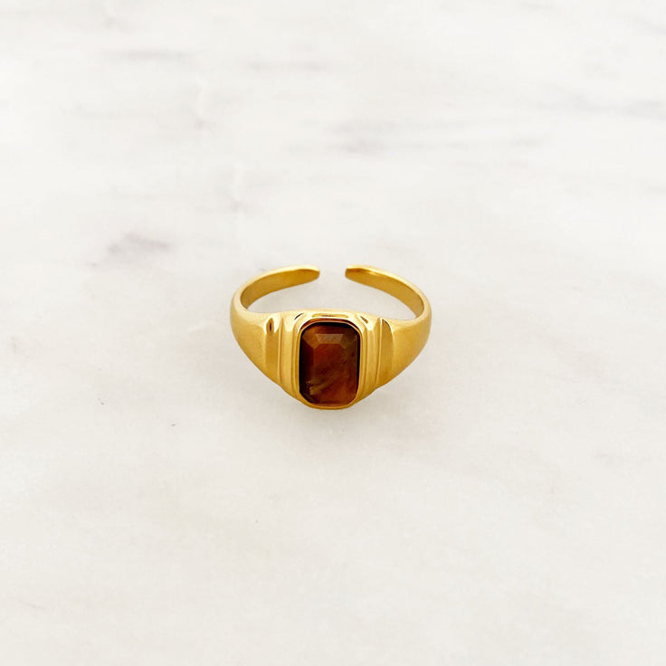 Ring Pendant Tiger's Eye