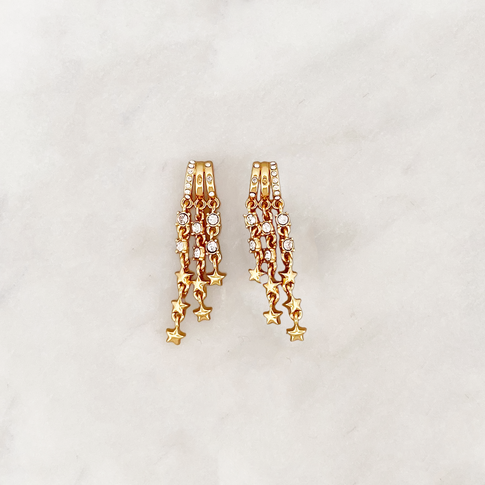 Strass Stars Earring Set