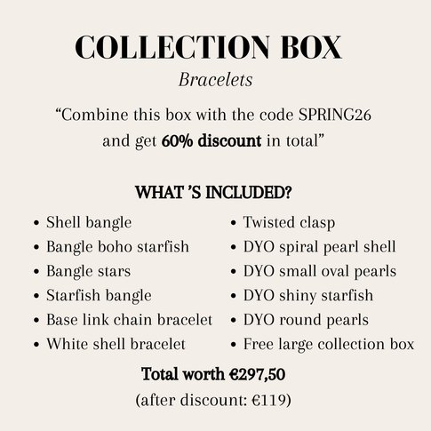 Collection box bracelets