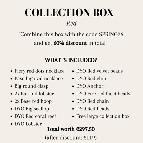 Collection box red