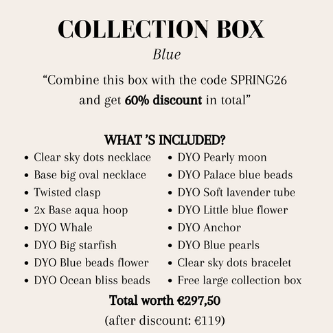 Collection box blue