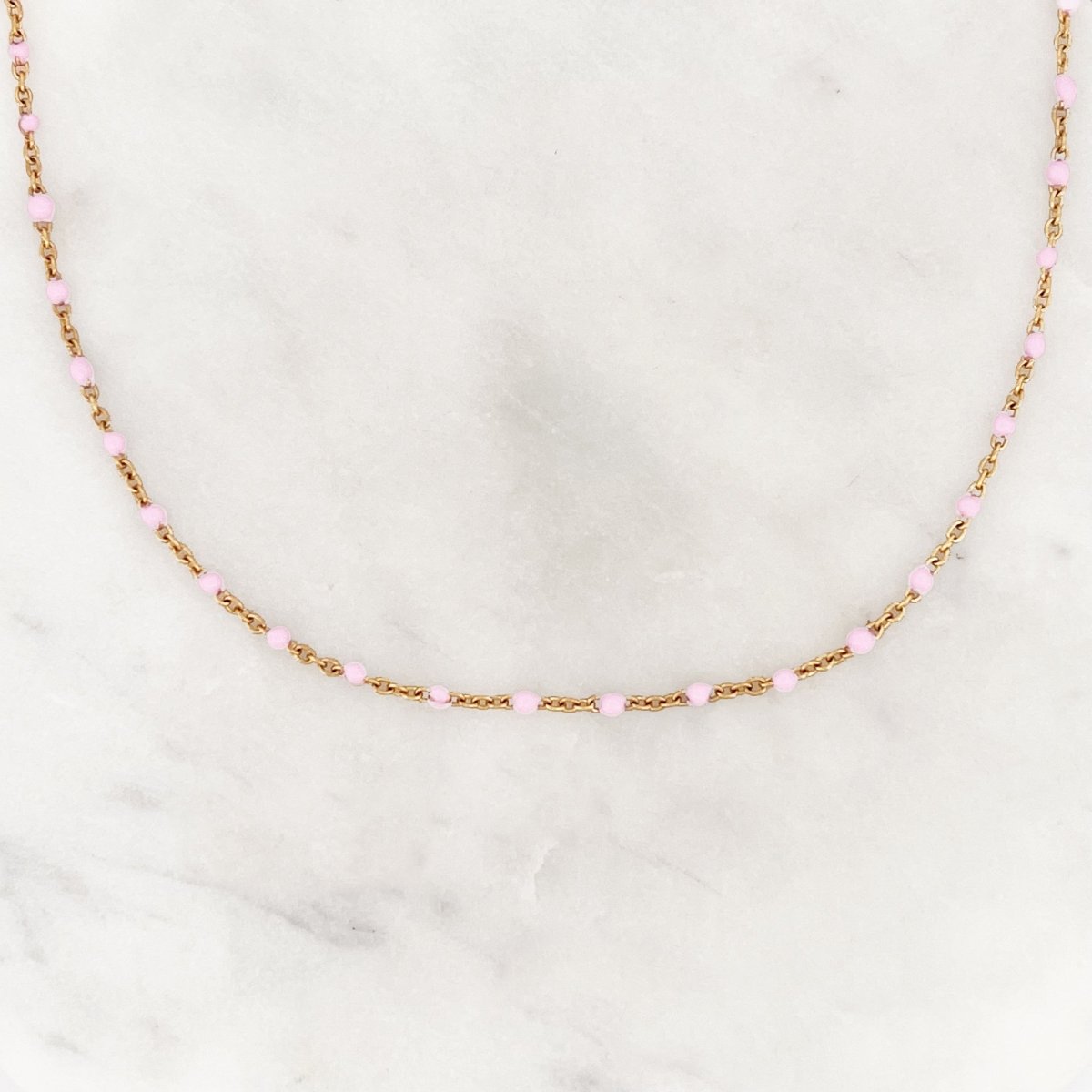 Base Cherry Blossom Dots Necklace - ByNouck Jewelry