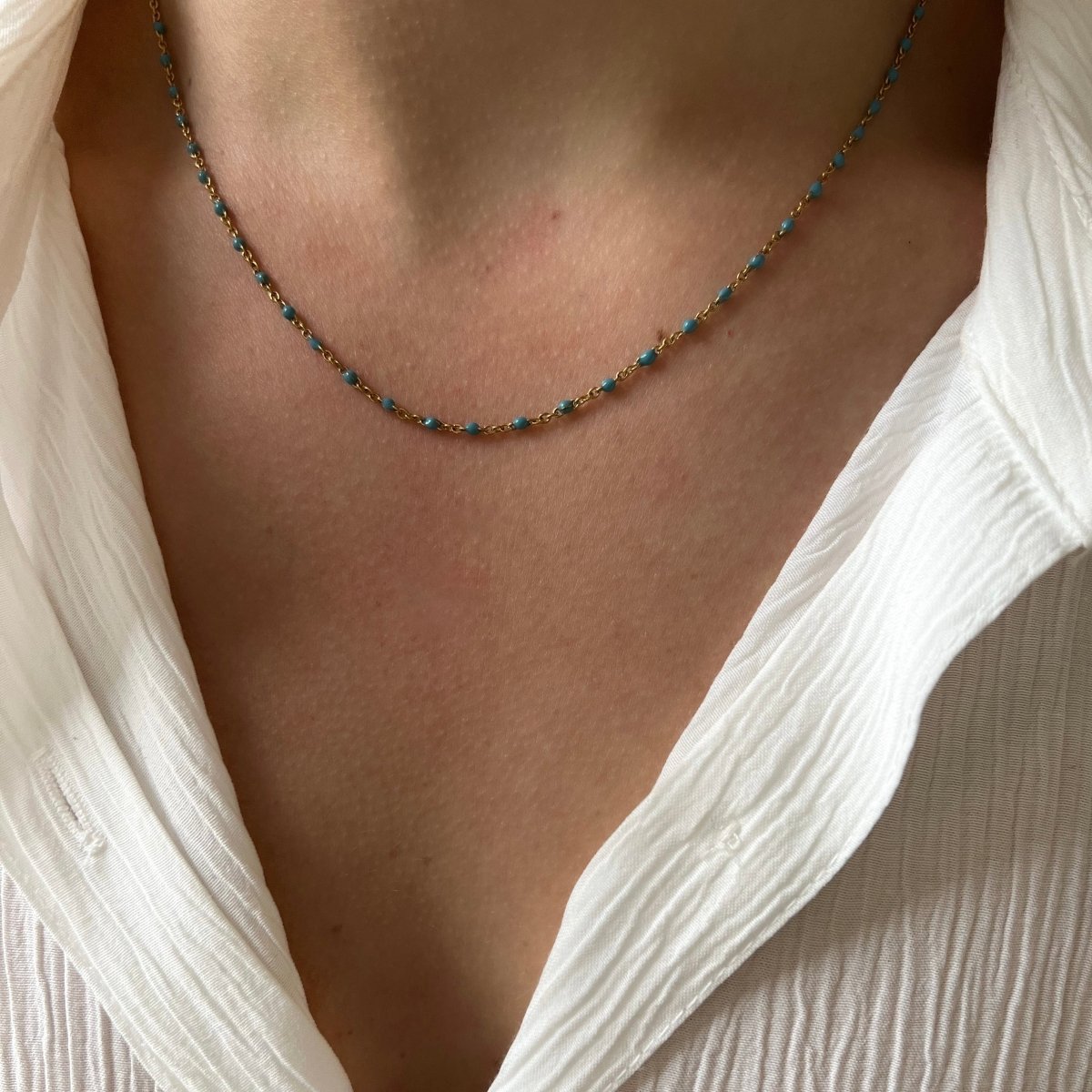 Base Clear Sky Dots Necklace - ByNouck Jewelry