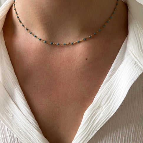 Base Clear Sky Dots Necklace - ByNouck Jewelry