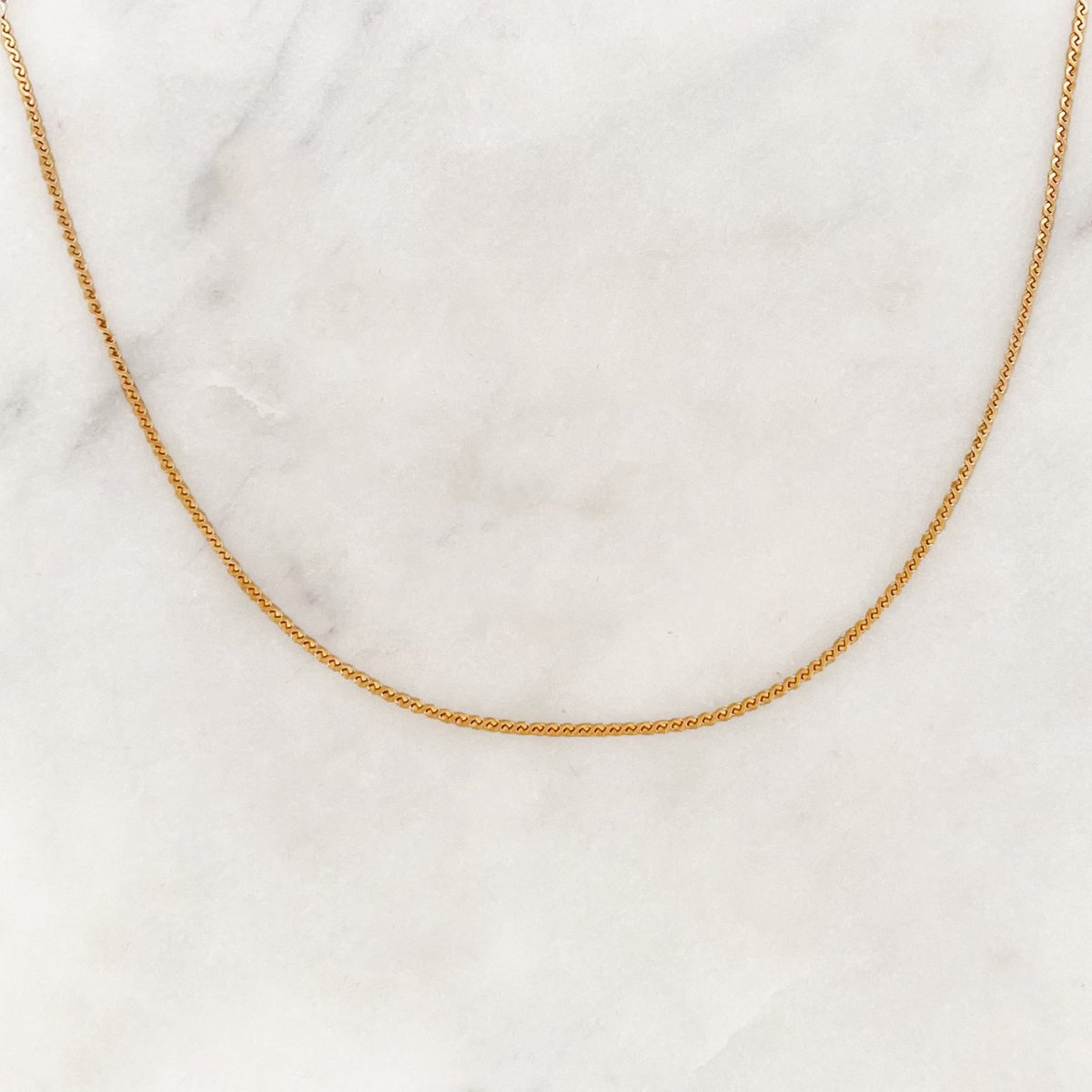 Base Fine Wave Necklace - ByNouck Jewelry