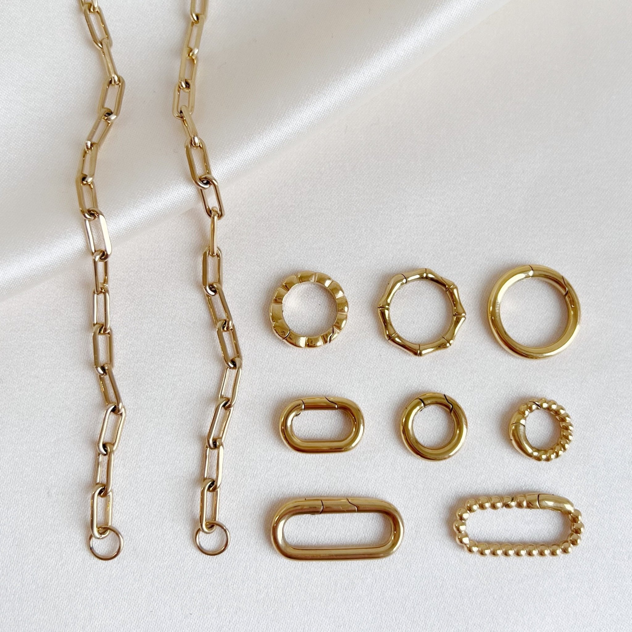 Base Medium Oval Necklace - ByNouck Jewelry