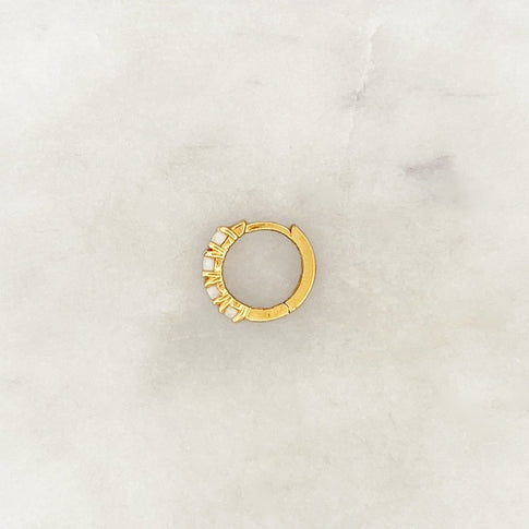 Base Opal Hoop - ByNouck Jewelry