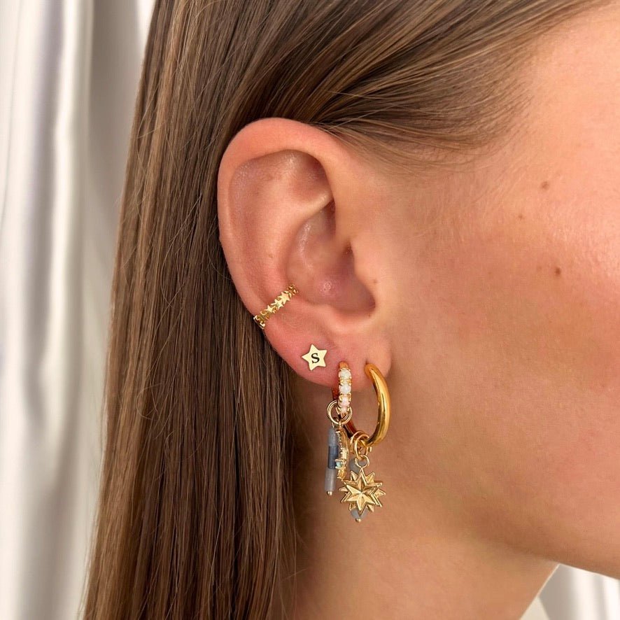 Base Opal Hoop - ByNouck Jewelry