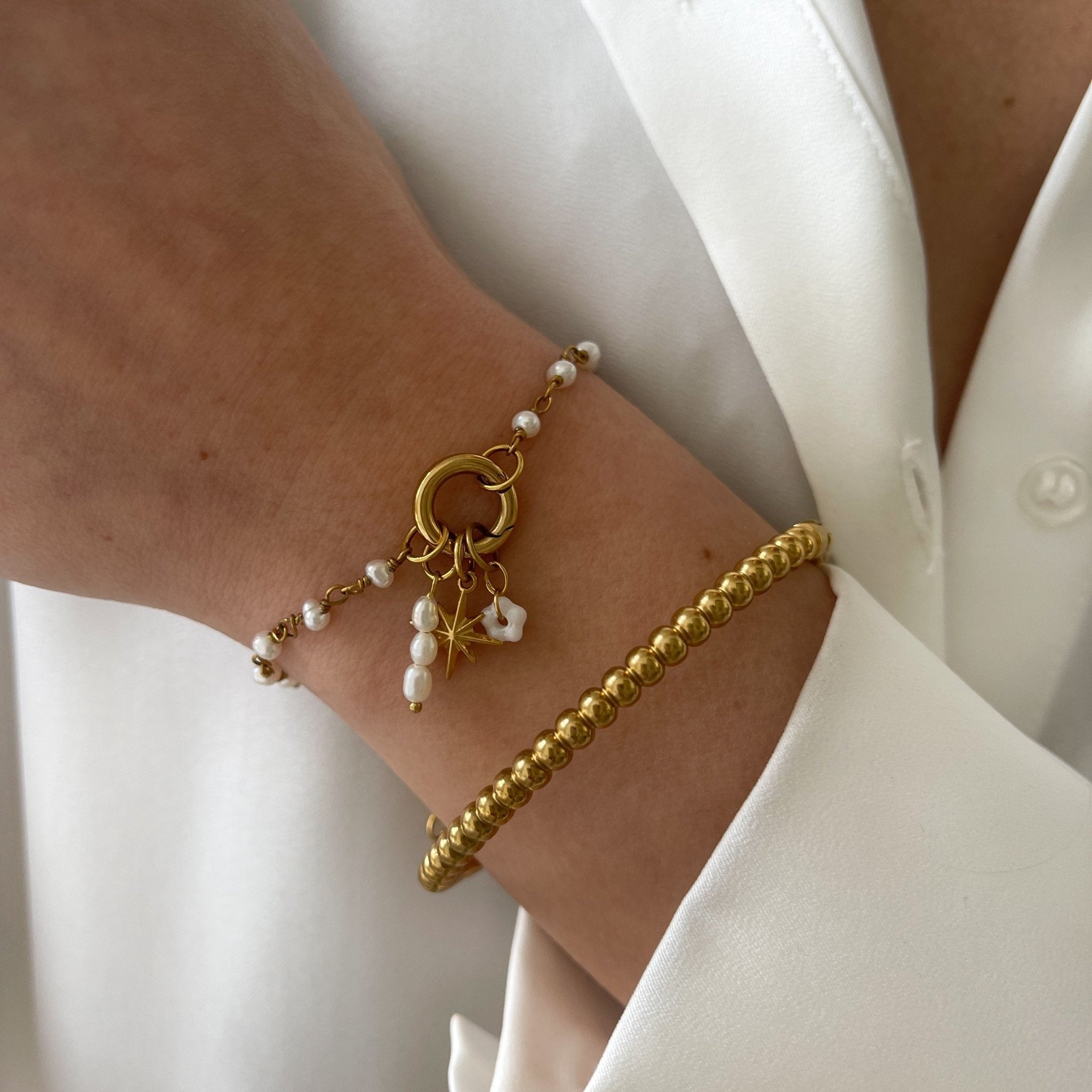 Base Pearl Bracelet - ByNouck Jewelry