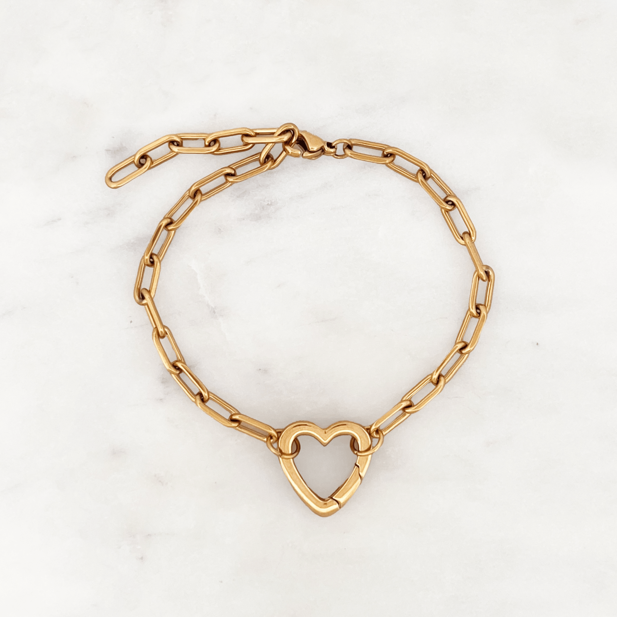 Bracelet Heart Clasp - ByNouck Jewelry