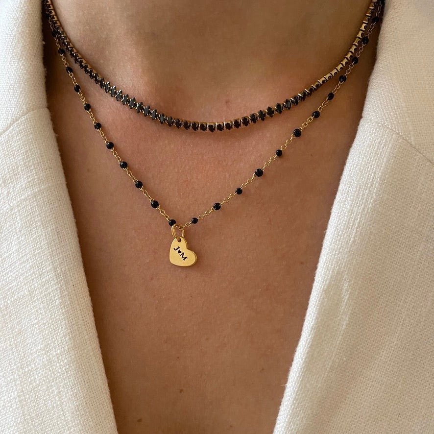 Choker Black Rhinestones - ByNouck Jewelry