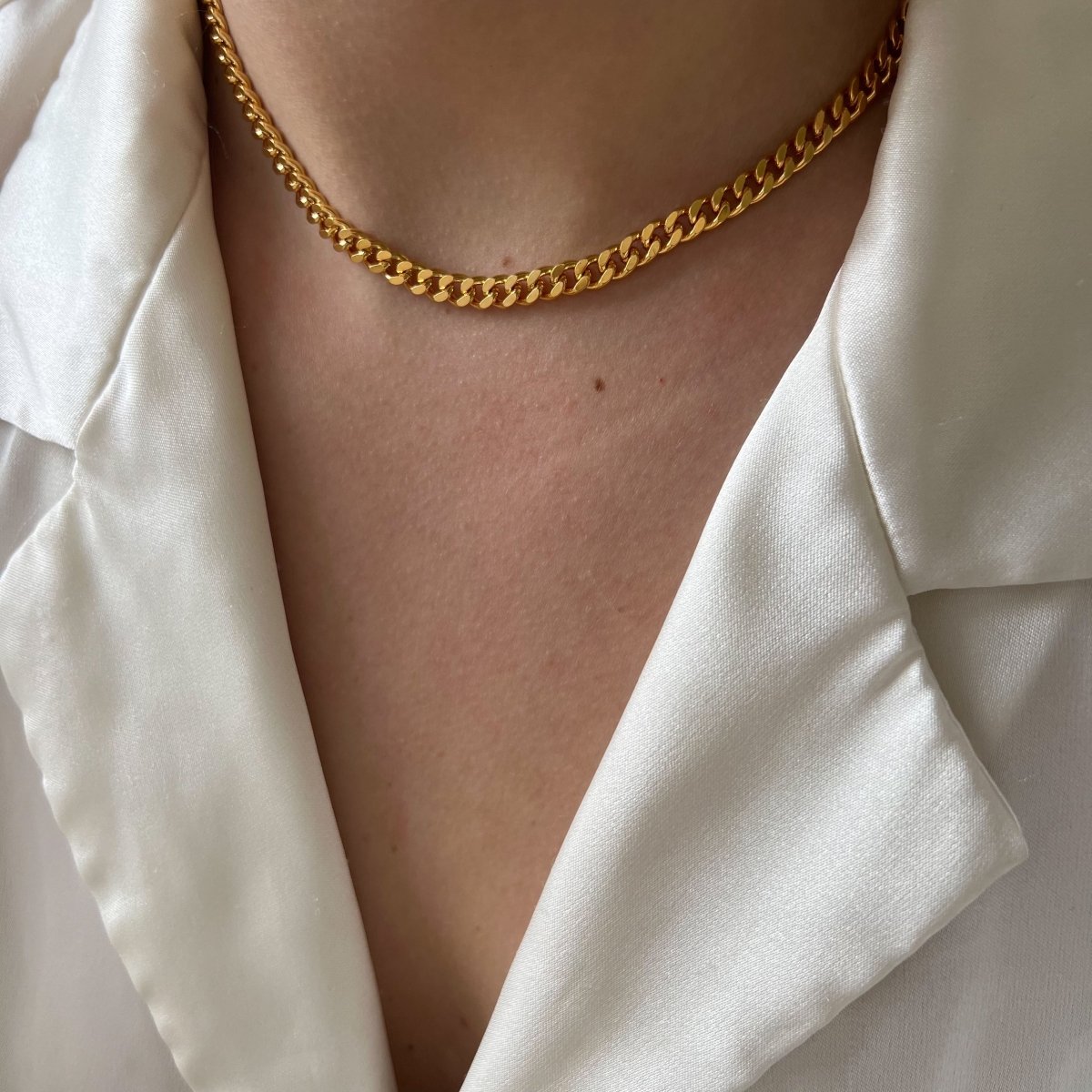 Choker Flat Curb - ByNouck Jewelry