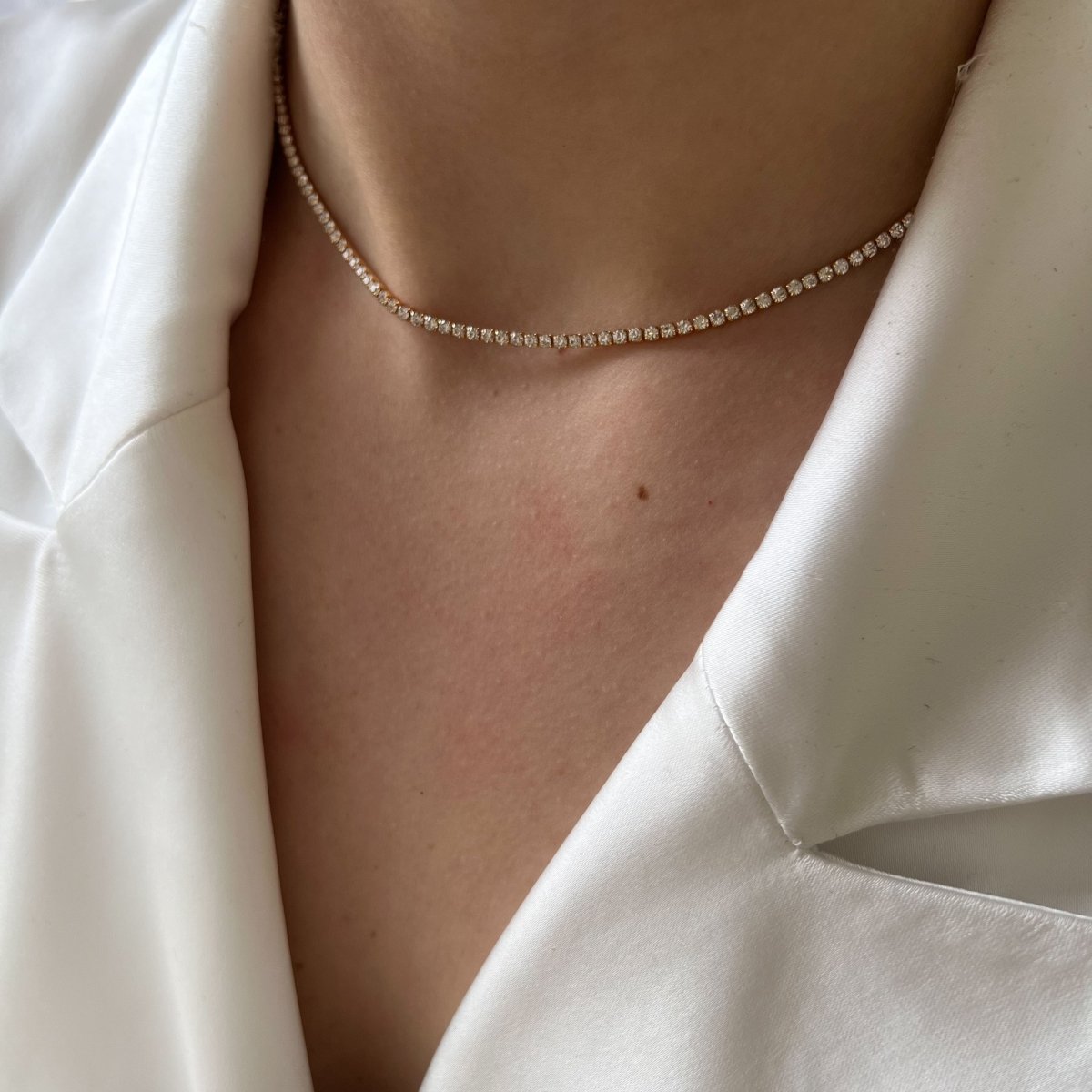 Clear Rhinestone Choker - ByNouck Jewelry