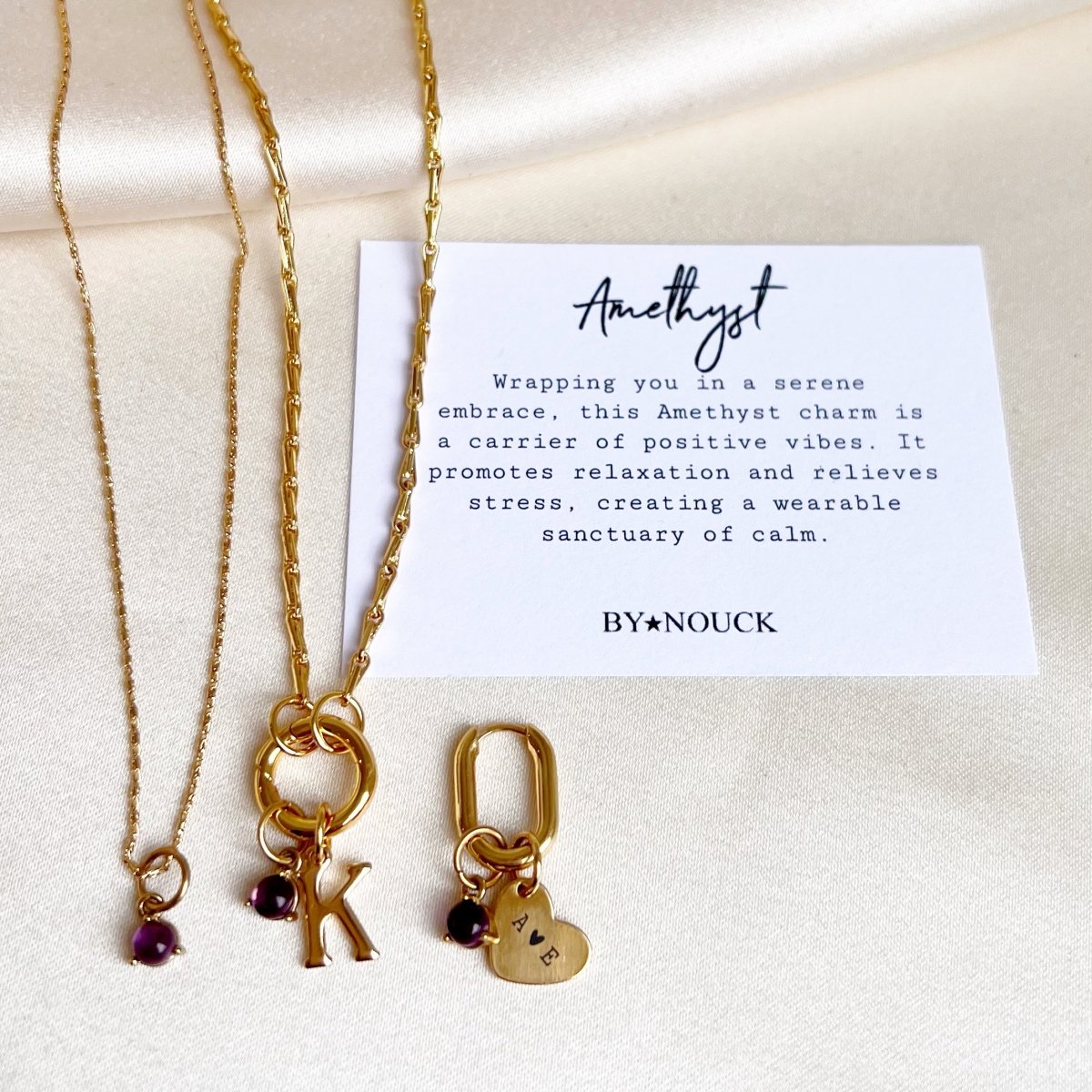 DYO Amethyst Drop - ByNouck Jewelry